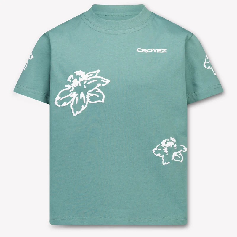 Croyez Kinder Jongens T-Shirt In Groen 10 Jaar