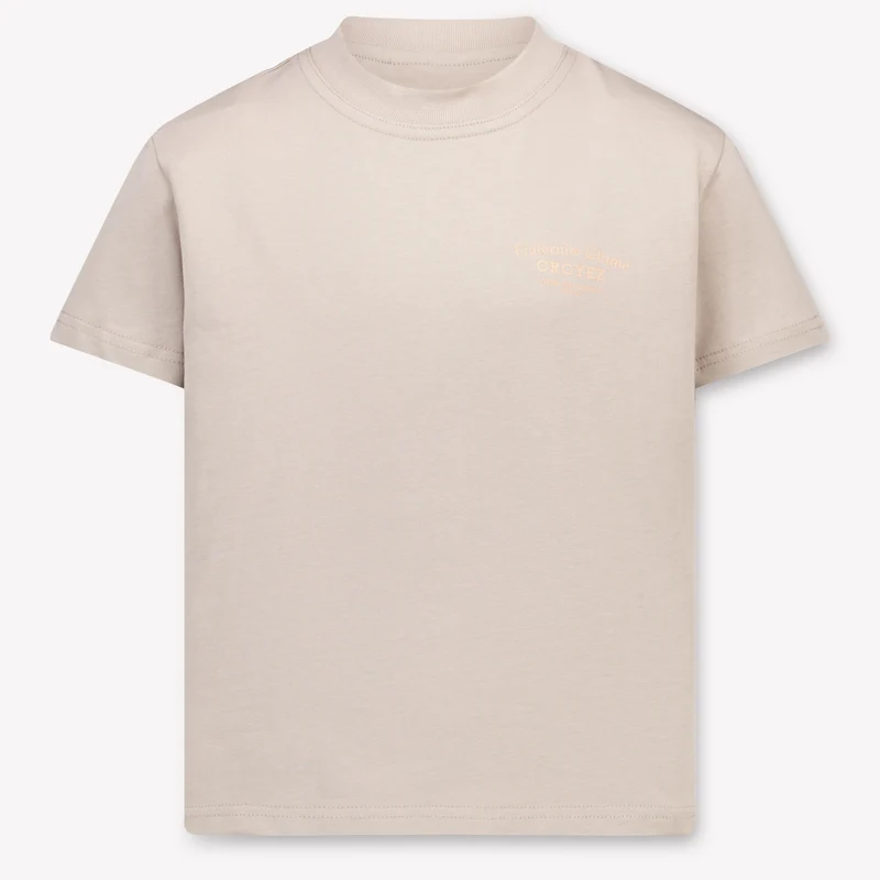 Croyez Kinder Jongens T-Shirt In Beige 10 Jaar