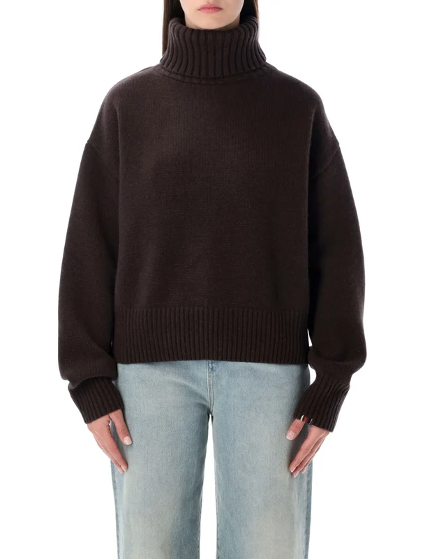 Extreme Cashmere Boxy Cropped Top With Minimalist Design One size