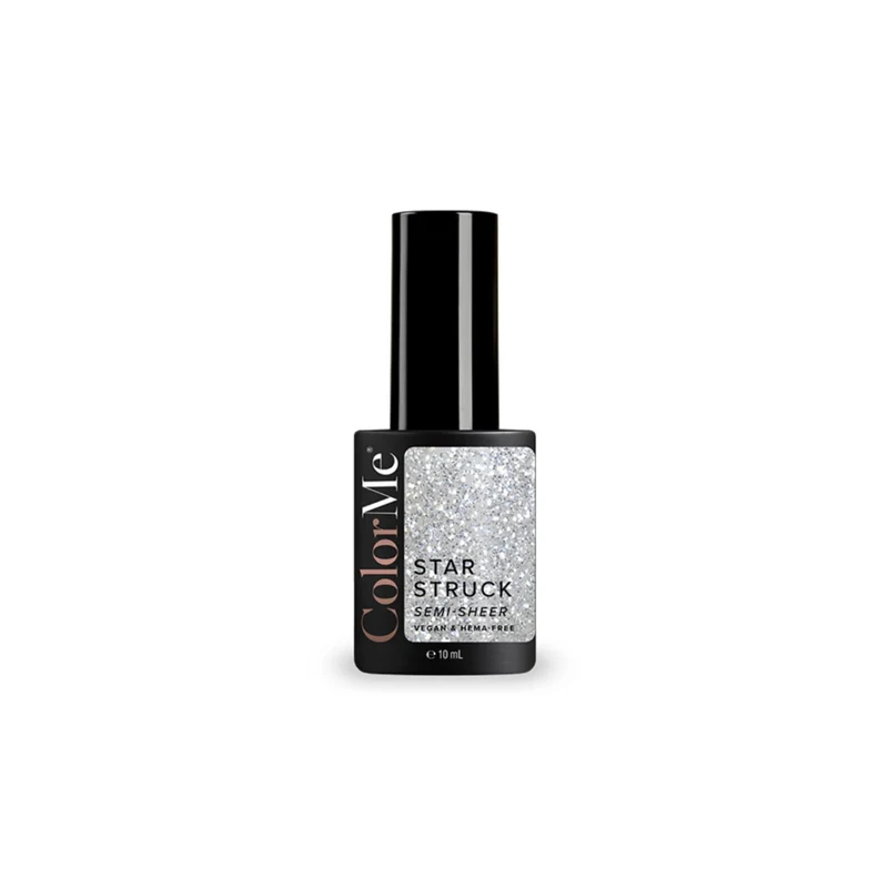 ColorMe Cosmetics, Starstruck, Gel, Semi-Permanent Nail Polish, Translucent, 10 ml
