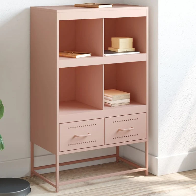 Kaappi pinkki 68x39x111,5 cm teräs