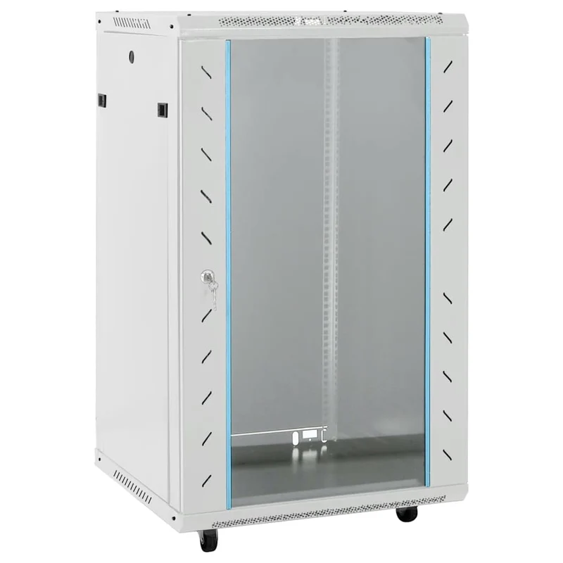 18U Verkkolaitekaappi kääntyvät jalat 19" IP20 60x60x100 cm