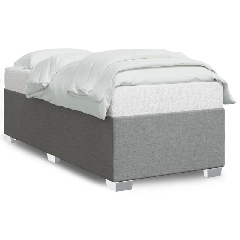 Bedframe 90x200 cm stof lichtgrijs