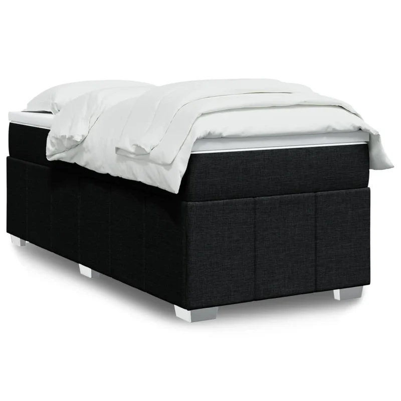 Boxspring met matras 100x200 cm zwart