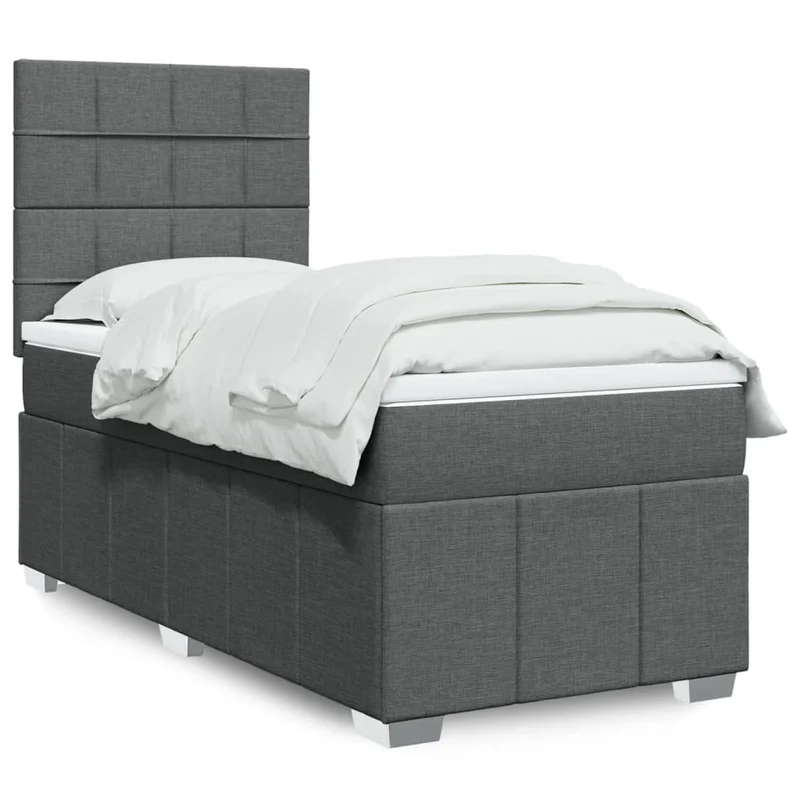 Boxspring met matras 100x200 cm stof
