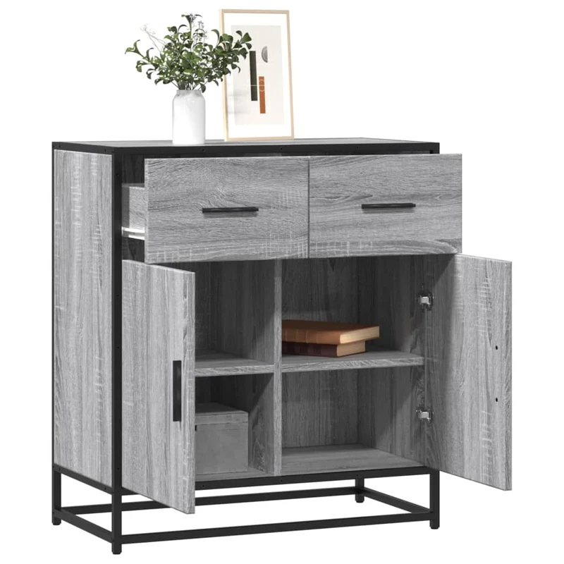 Senkki Harmaa Sonoma 68x35x76 cm Engineered Wood