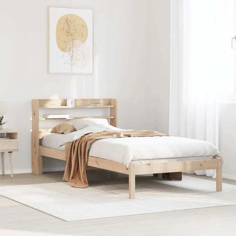Sängynrunko ilman patjaa 75x190 cm täysi mänty