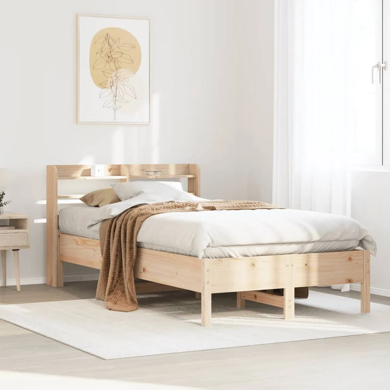 Sängynrunko ilman patjaa 90x190 cm täysi mänty