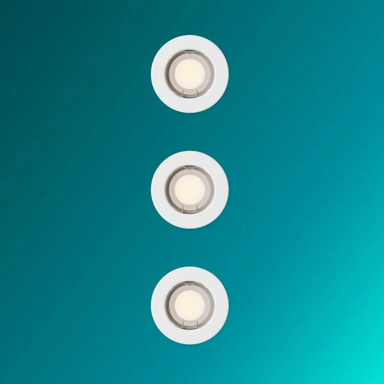 Philips LED inbouwspot Peridot wit ⌀8,3cm set van 3 500lm Losstaand