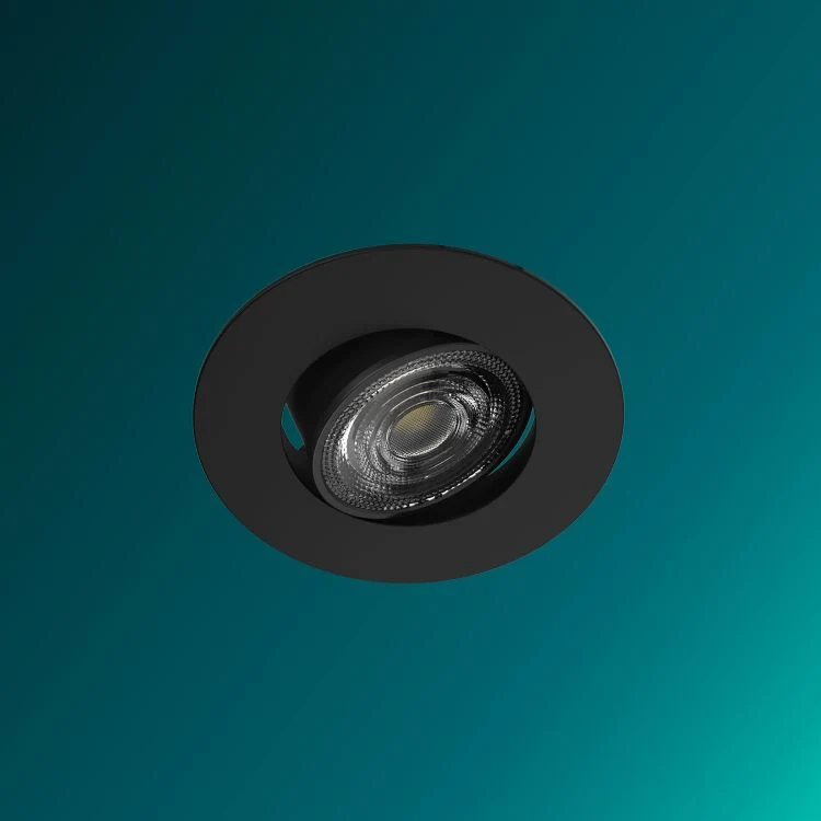Philips LED inbouwspot Cilantro zwart ⌀9cm Losstaand