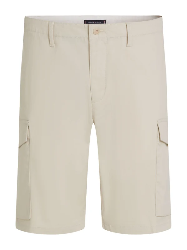 Tommy Hilfiger - Men's 1985 Essential Harlem Relaxed Cargo Shorts Light Beige / 30