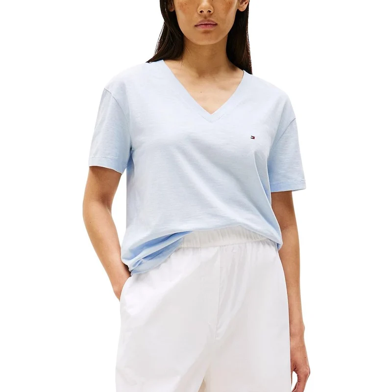 Tommy Hilfiger Blue Organic Cotton T-Shirt IT38|XS