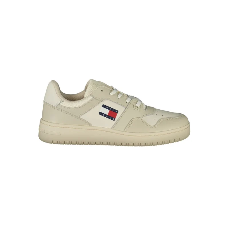 Tommy Hilfiger Beige Leather Men Sneaker EU40/US7