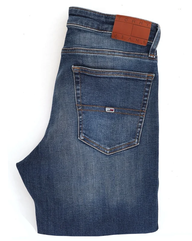 Tommy Jeans Ryan Slim Straight Jeans Faded Denim Dark W36 L32