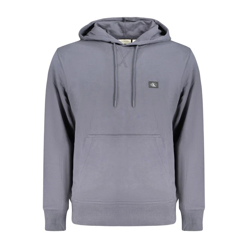 Calvin Klein Blue Cotton Men's Hooded Sweatshirt XL