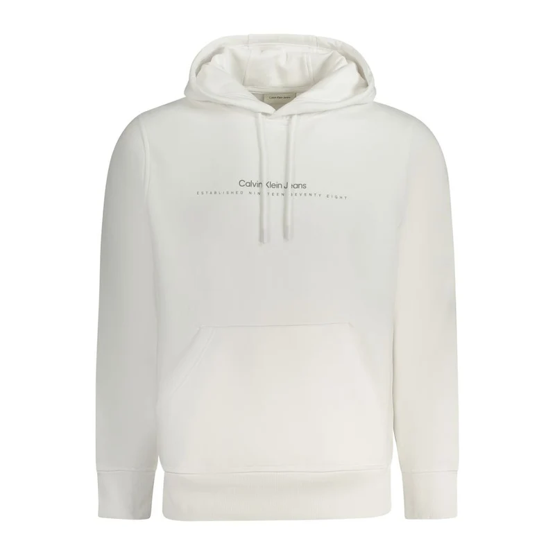 Calvin Klein White Cotton Men's Sweatshirt XXL