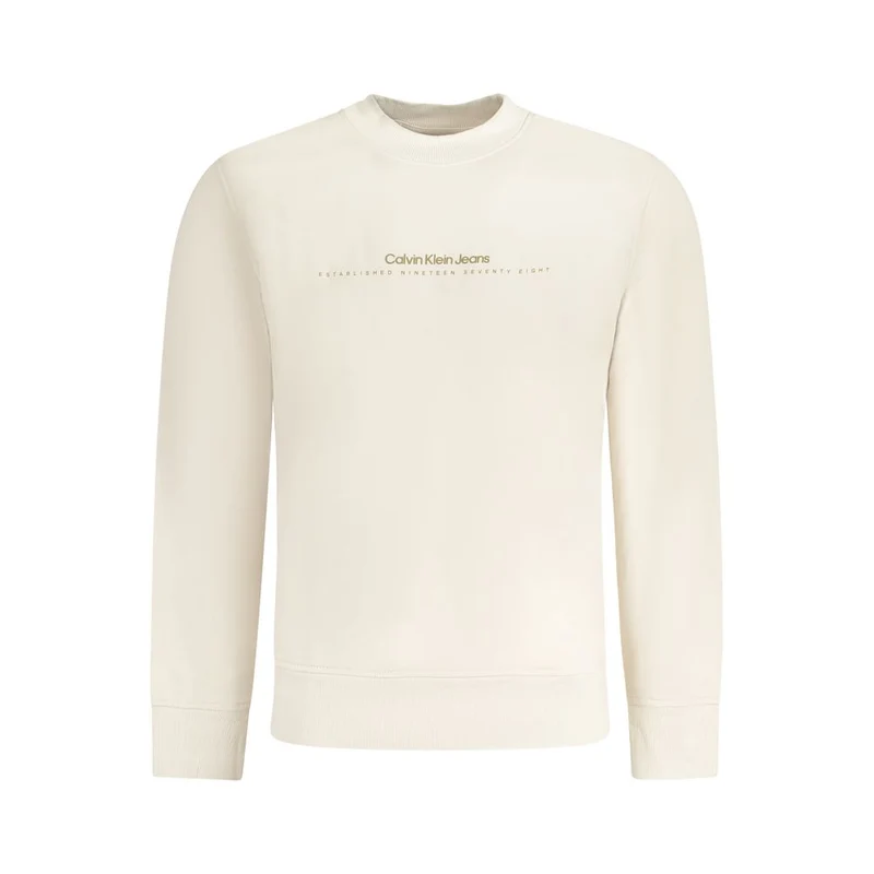 Calvin Klein Beige Cotton Men's Sweatshirt XXL