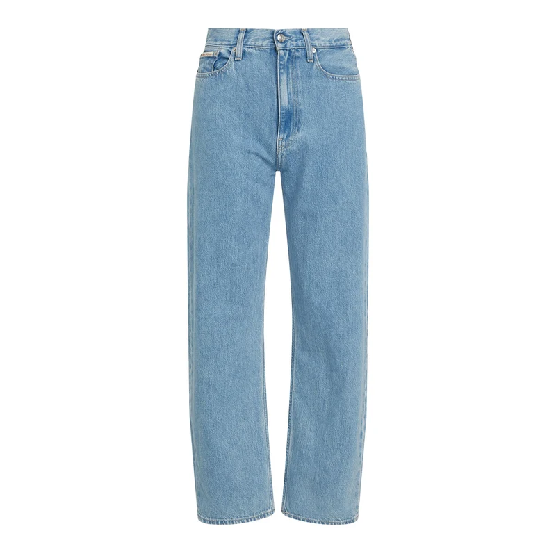 Jeans Donna Calvin Klein High Rise Barrel Blu Chiaro 29
