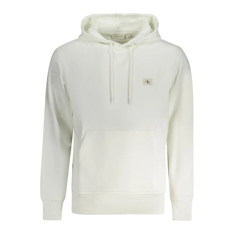 Calvin Klein White Cotton Men's Hooded Sweatshirt XXL
