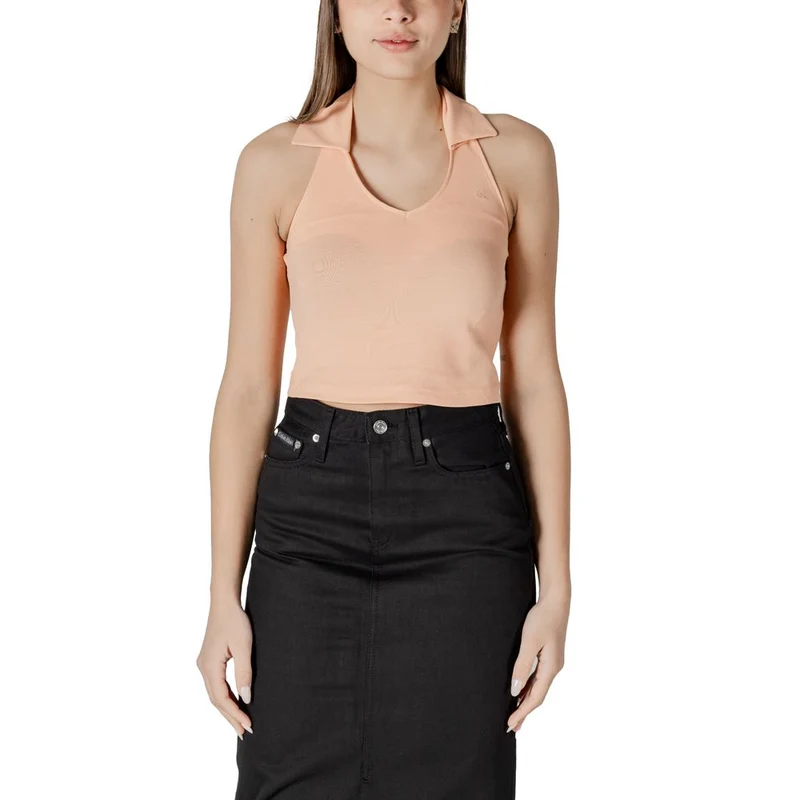 Calvin Klein Jeans Orange Cotton Top IT38|XS