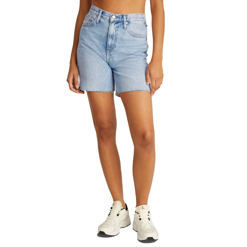 Shorts Donna Calvin Klein Denim Blu 28