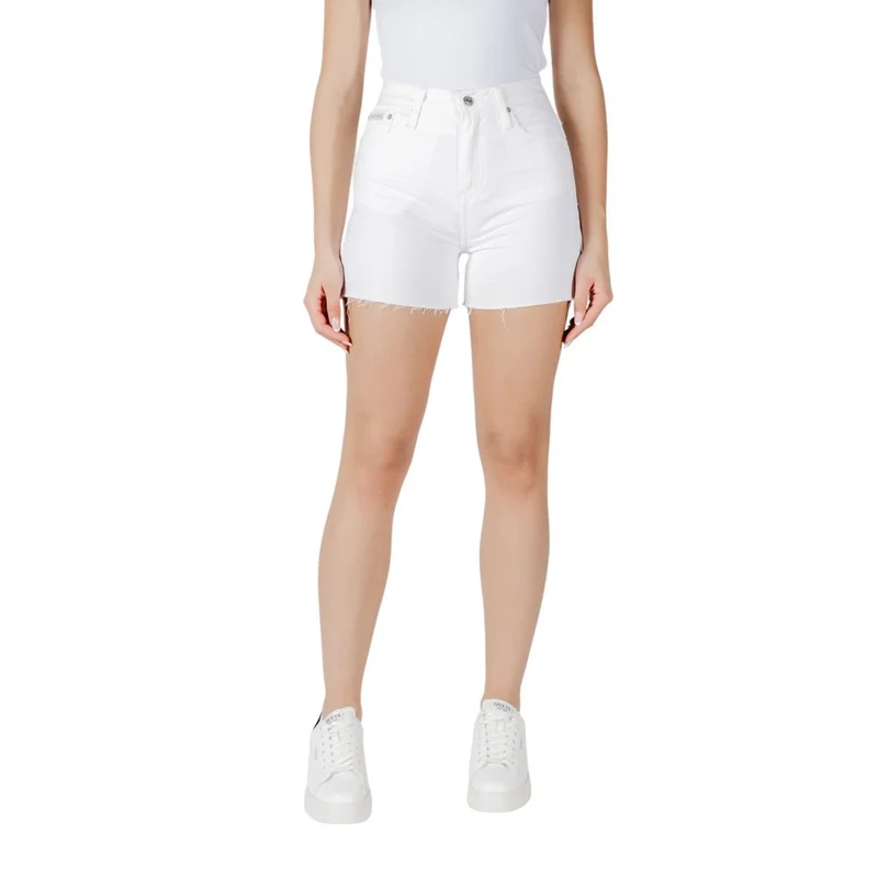 Calvin Klein Jeans White Cotton Shorts W25