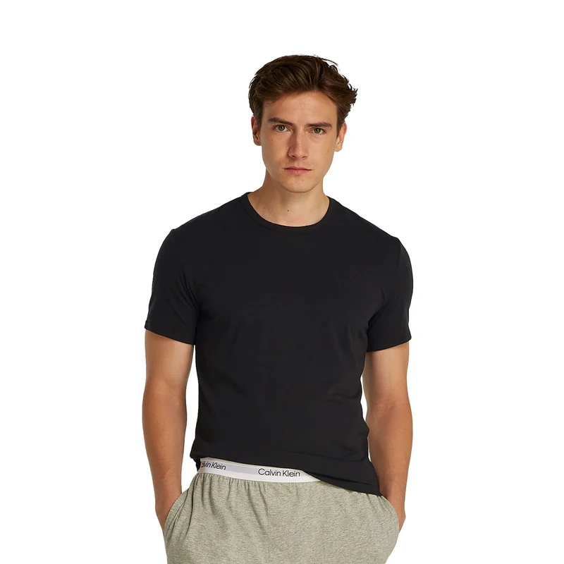 T-Shirt Uomo Calvin Klein Lounge 3 Pack Nero Grigio S