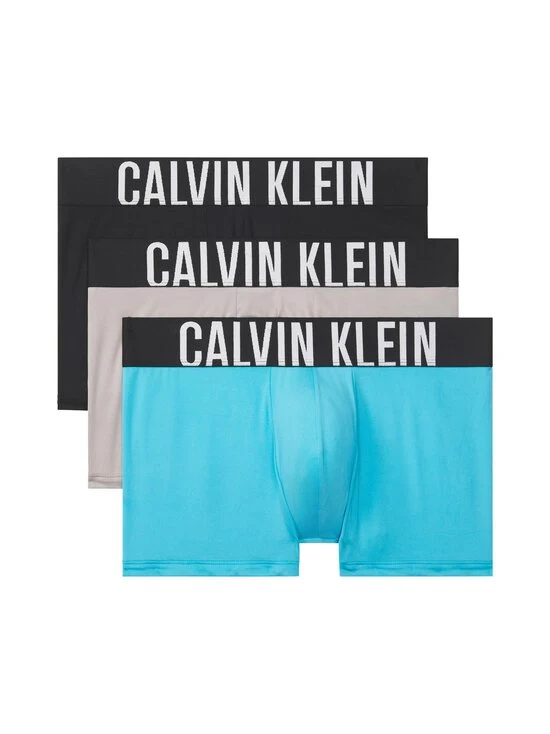 Calvin Klein - Men's Pack Of 3 Tight Boxers Blue/Grey/Black / S