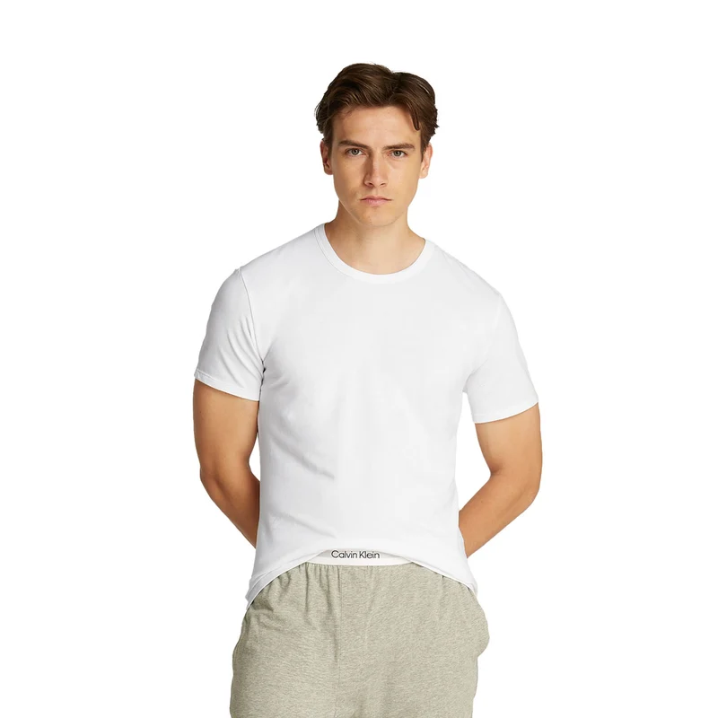 T-Shirt Uomo Calvin Klein Lounge 3 Pack Bianco XL