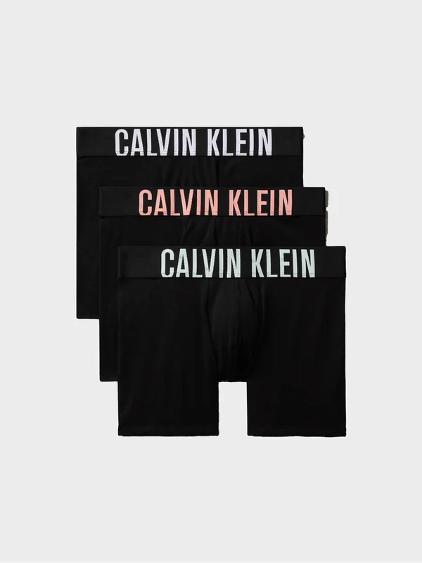 Calvin Klein - Men's Set Of 3 Boxer Briefs Red/Black/White / L