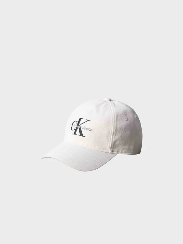 Calvin Klein Jeans - Men's Monologo Embroidery Baseball Cap White / osz