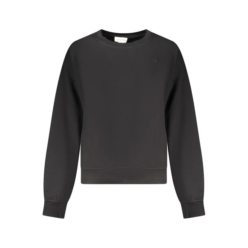 Calvin Klein Black Cotton Women Sweatshirt XS