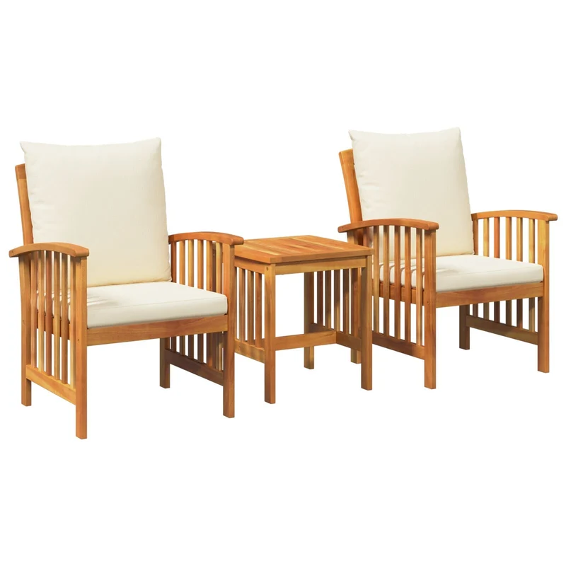 Kron Acacia Wood - 45cm Cream White