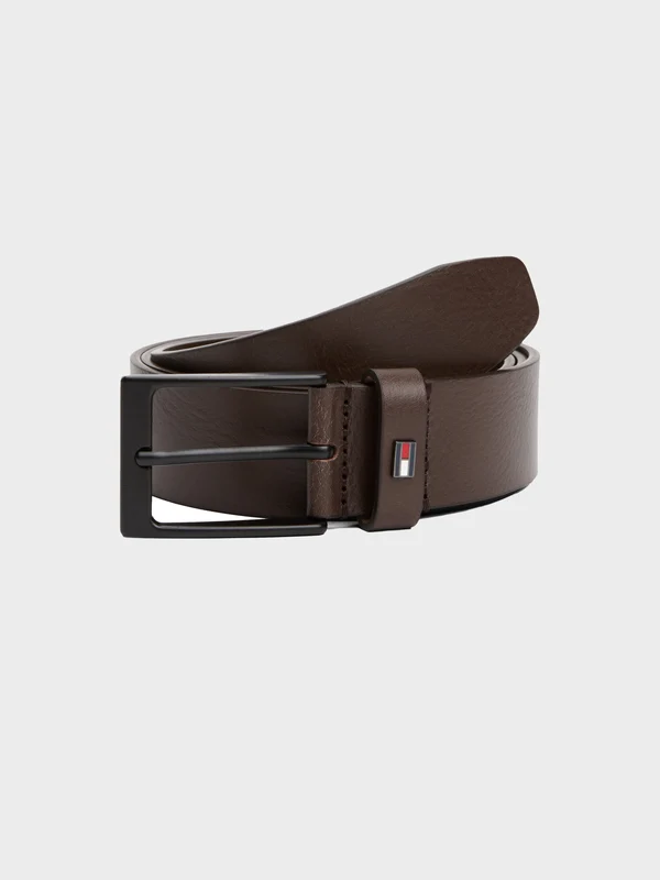 Tommy Hilfiger - Men's Leather Belt Layton Dark Brown / 90