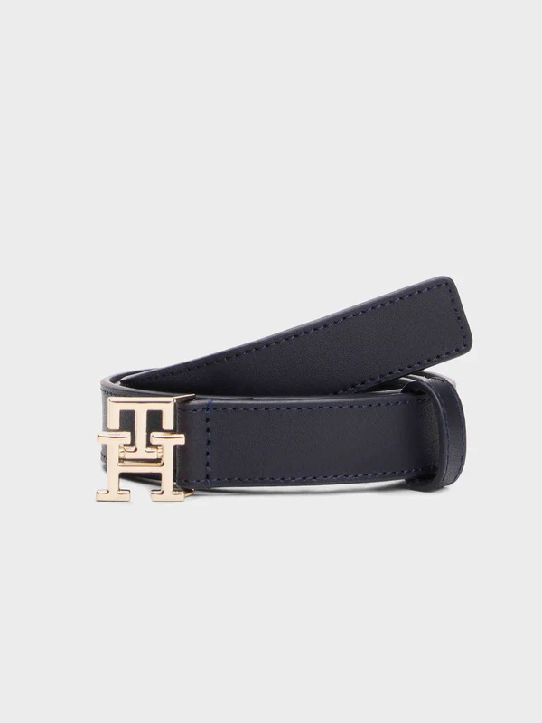 Tommy Hilfiger - Women's Leather Belt Dark Blue / 95