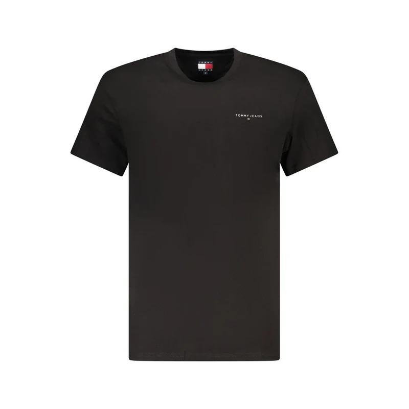 Tommy Hilfiger Black Cotton Men's T-Shirt S