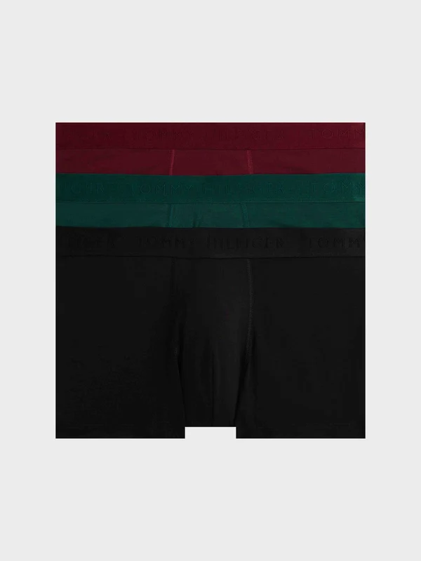 Tommy Hilfiger - Men's 3-Pack Everyday Luxe Tonal Logo Trunks Multi Color 1 / XL
