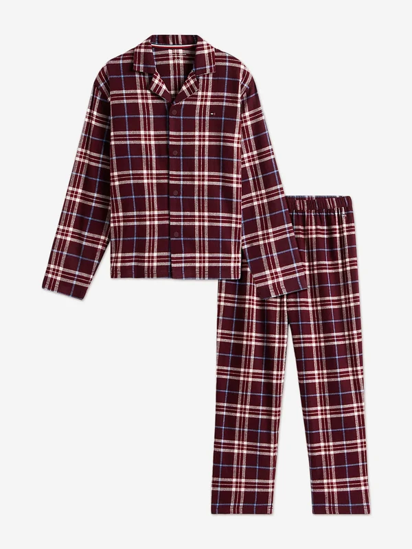 Tommy Hilfiger Kids Tartan PJ Set in Navy Navy / 14 - 16 Yrs