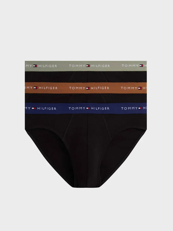 Tommy Hilfiger - Men's 3-Pack Logo Waistband Boxer Briefs Multi Color 1 / L