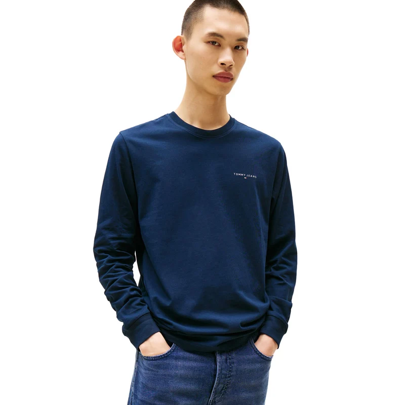Maglia Uomo Tommy Jeans Slim Fit Blu M