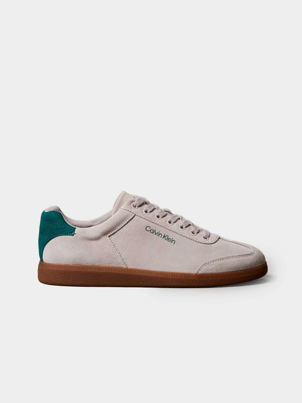 Calvin Klein - Men's Low Cupsole Laceup Sneakers Beige / 43