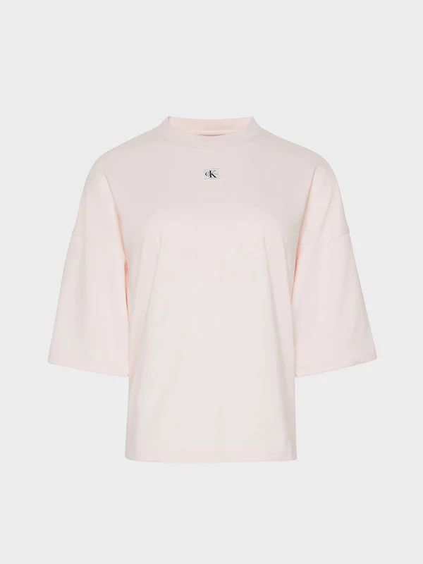 Calvin Klein Jeans - Women's Woven Label Oversızed Off White / xxs