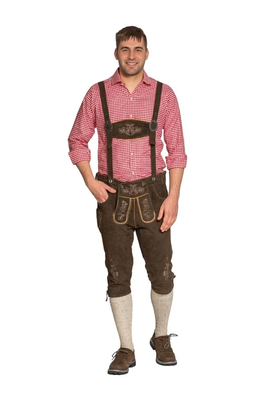 Lederhose Braun Lang Gerlos XXL/56