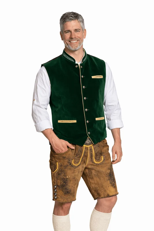 Oktoberfest-Weste, grün, Trachten L