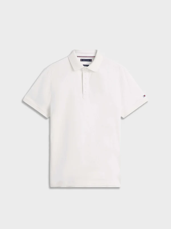 Tommy Hilfiger - Men's Hidden Placket Regular Polo Off White / M