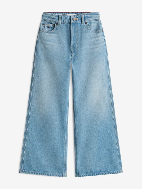 Tommy Hilfiger Girls Mabel Wide Leg Jeans in Blue Navy / 4 Yrs