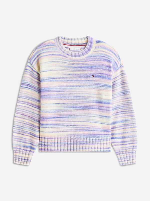 Tommy Hilfiger Girls Melange Jumper in Multicolour Multicoloured / 14 Yrs