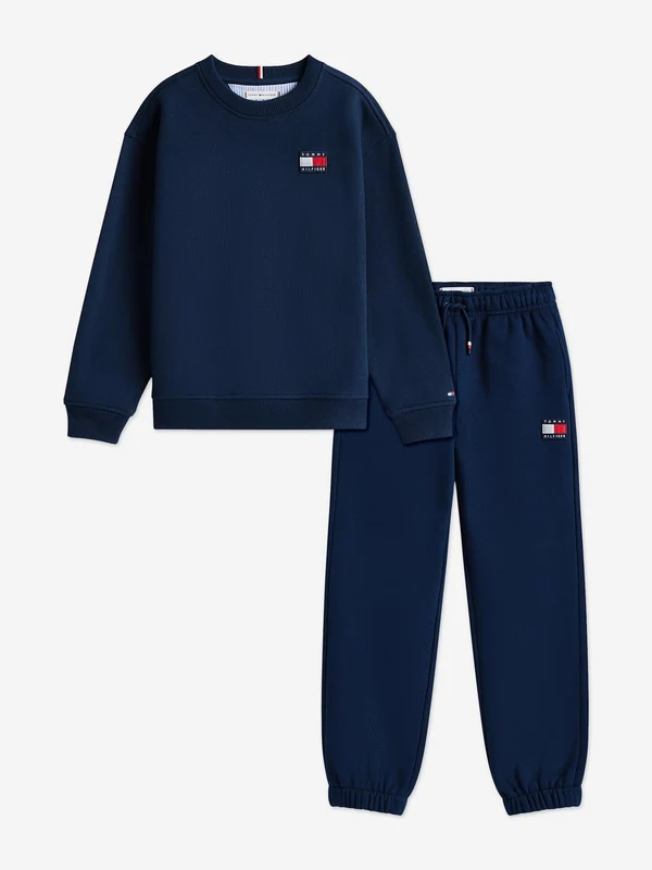 Tommy Hilfiger Kids Heritage Flag Tracksuit in Navy Navy / 14 Yrs