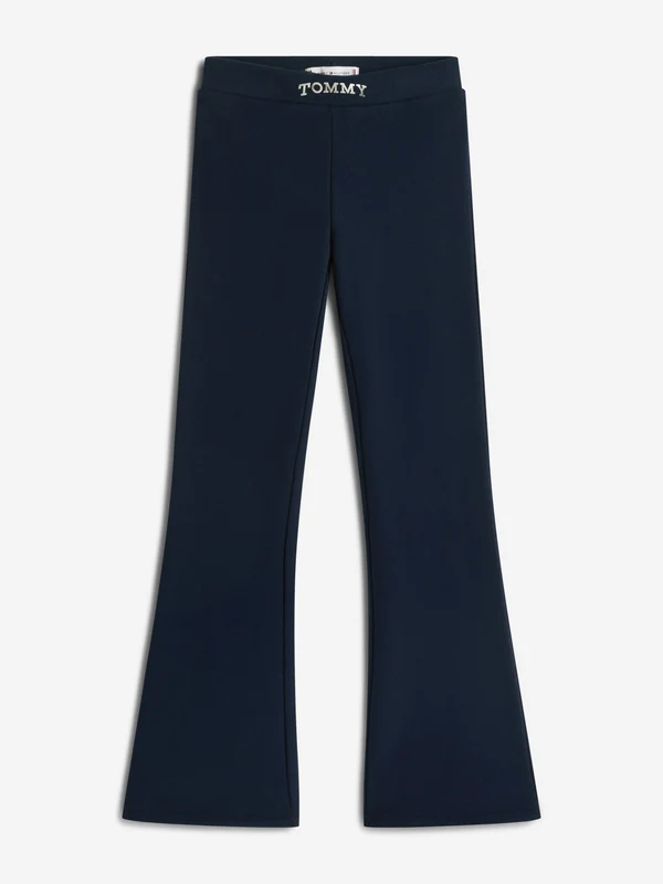 Tommy Hilfiger Girls Tommy Foil Flare Leggings in Navy Navy / 12 Yrs