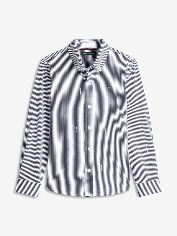 Tommy Hilfiger Boys AOP Jersey Shirt in Navy Navy / 14 Yrs